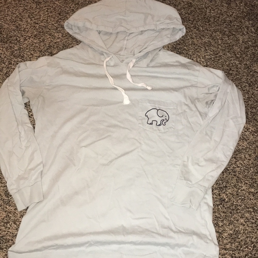 IVORYELLA light blue thin hoodie
